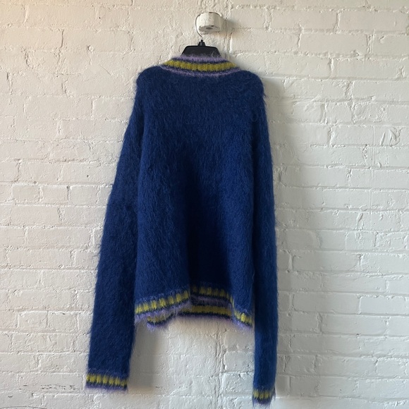 Marni Fuzzy Wuzzy Striped College Mohair Sweater - Picture 4 of 7